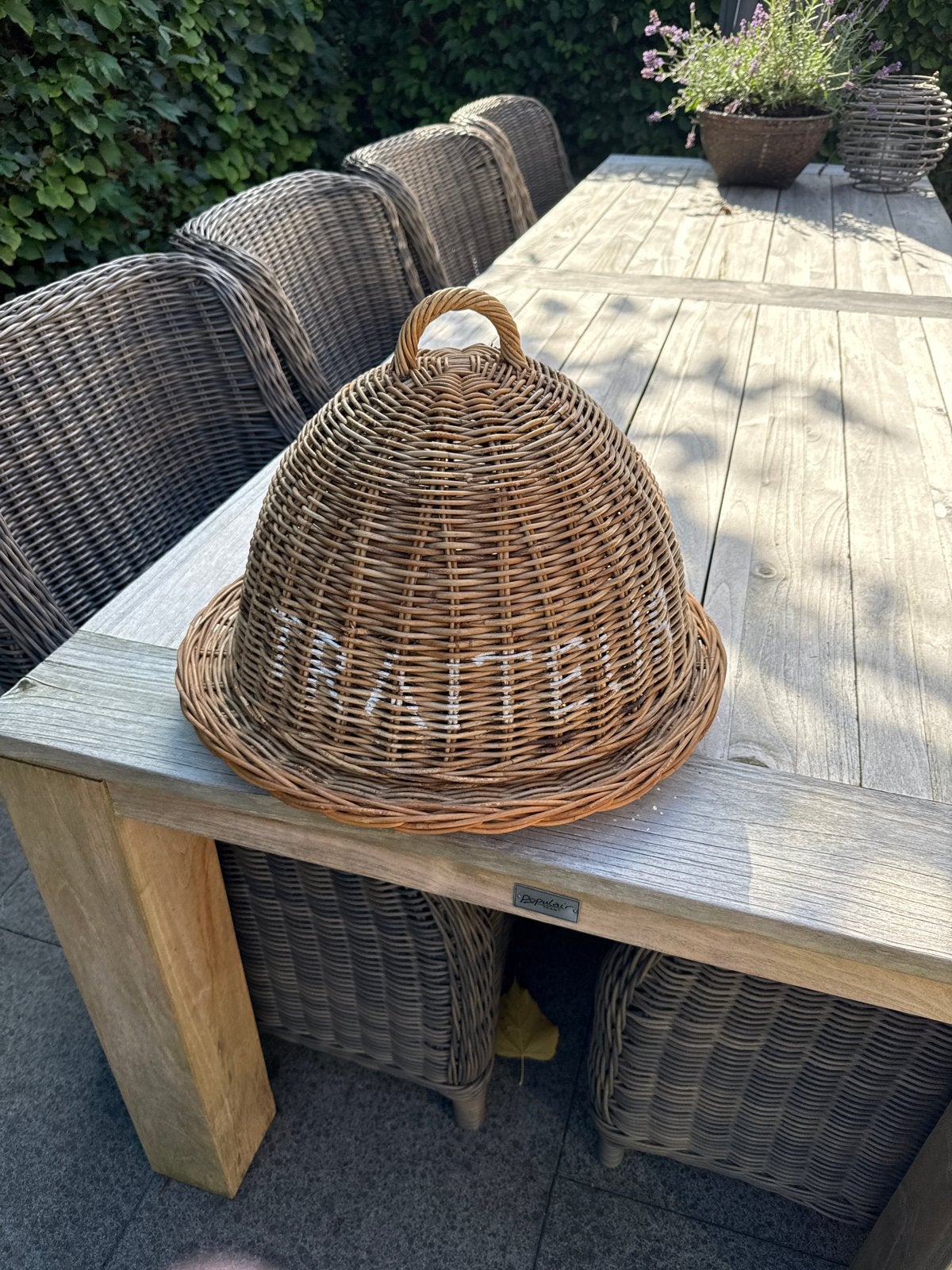 Riviera Maison stolp / food cover - Zo goed als nieuw, Huis en Inrichting, Ophalen of Verzenden, Natuurlijk materiaal, Bruin, Landelijk