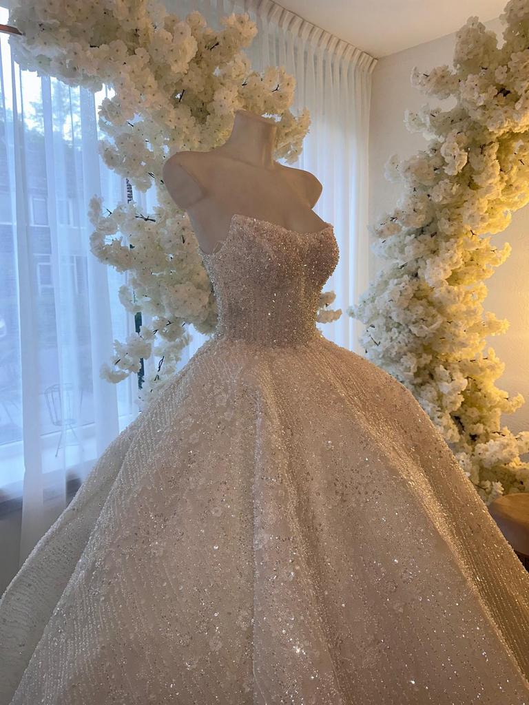 Prachtige bruidsjurk te koop – Sima Couture, Ophalen of Verzenden, Zo goed als nieuw, Wit, Trouwjurk