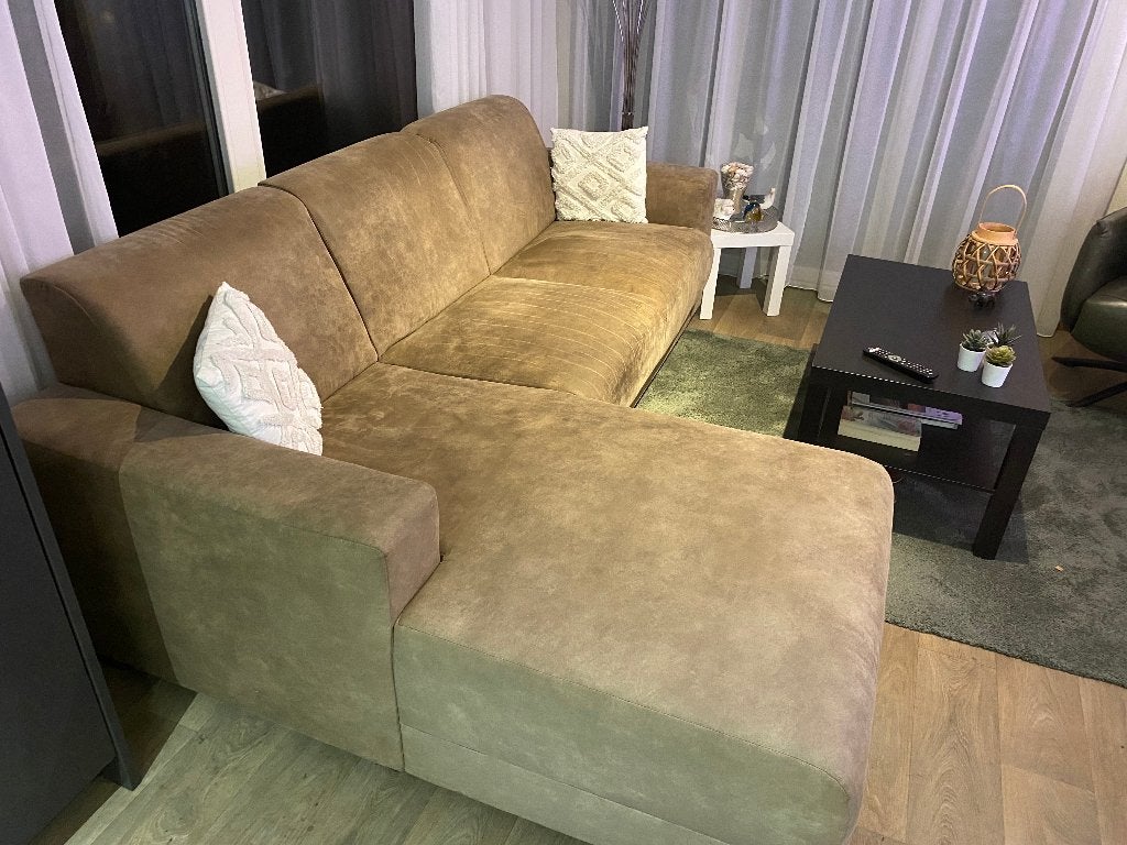 Lounge bank gratis afhalen, Ophalen, Gebruikt, 125 tot 150 cm, Hoekbank