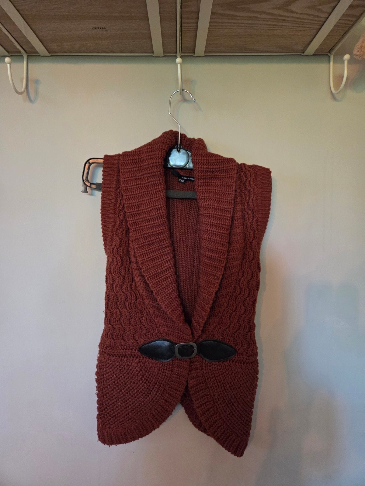 Tally Weijl Vest XXS - Roest Oranje met Zwarte Gesp, Tally Weijl, Oranje, Ophalen of Verzenden, Zo goed als nieuw