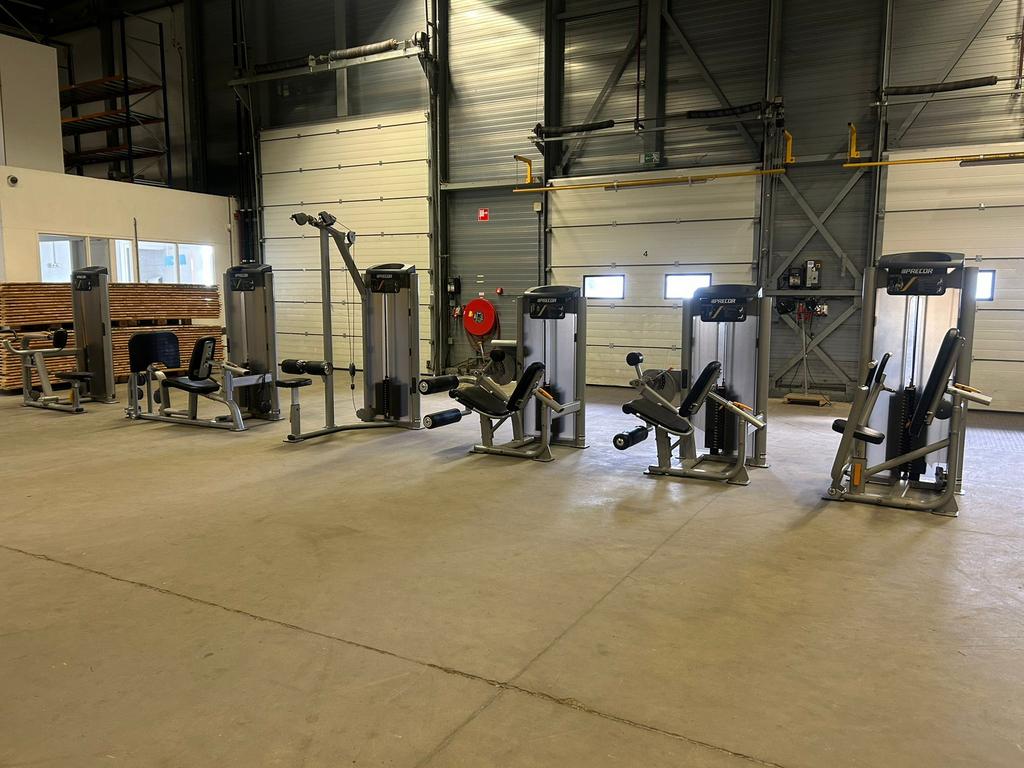 6 Precor Apparaten , Leg Press , Leg Extension,Leg Curl, Sport en Fitness, Fitnessmaterialen, Ophalen, Gebruikt, Overige typen