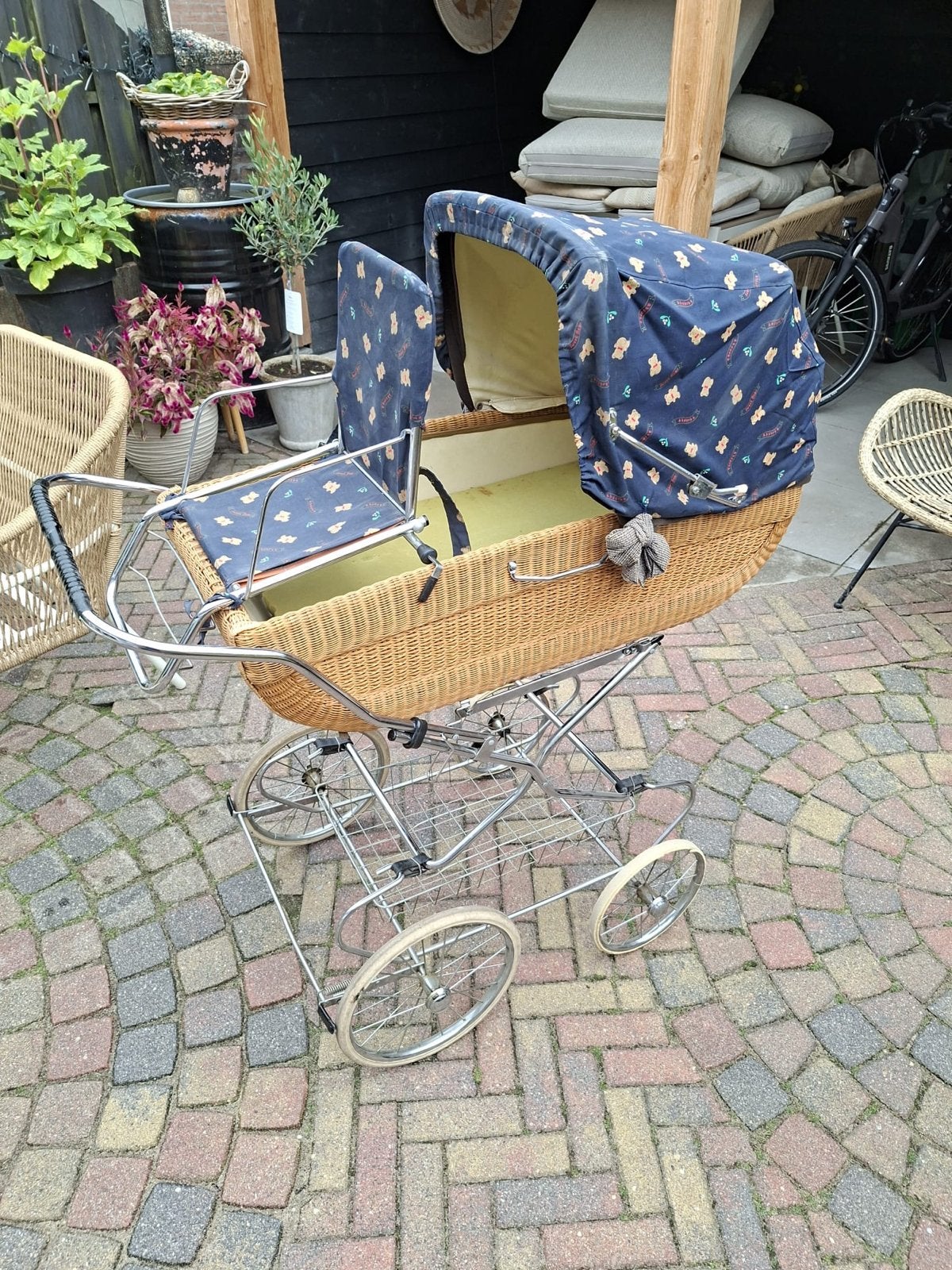 Vintage Kinderwagen met extra zitje, Kinderen en Baby's, Kinderwagens en Combinaties, Gebruikt, Duowagen, Ophalen, Kinderwagen