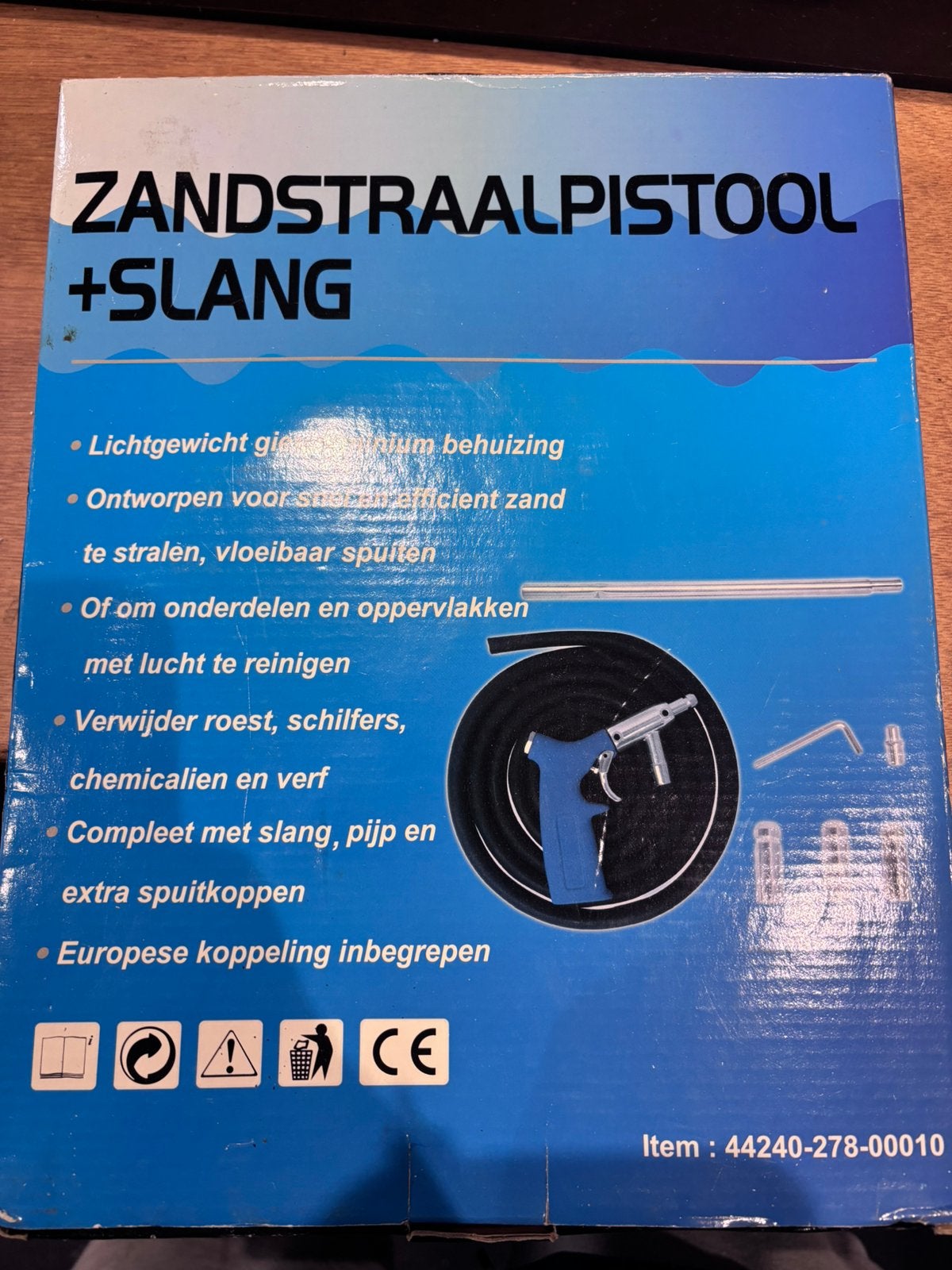 ZandStraalpistool incl. Zand, Ophalen, Zo goed als nieuw
