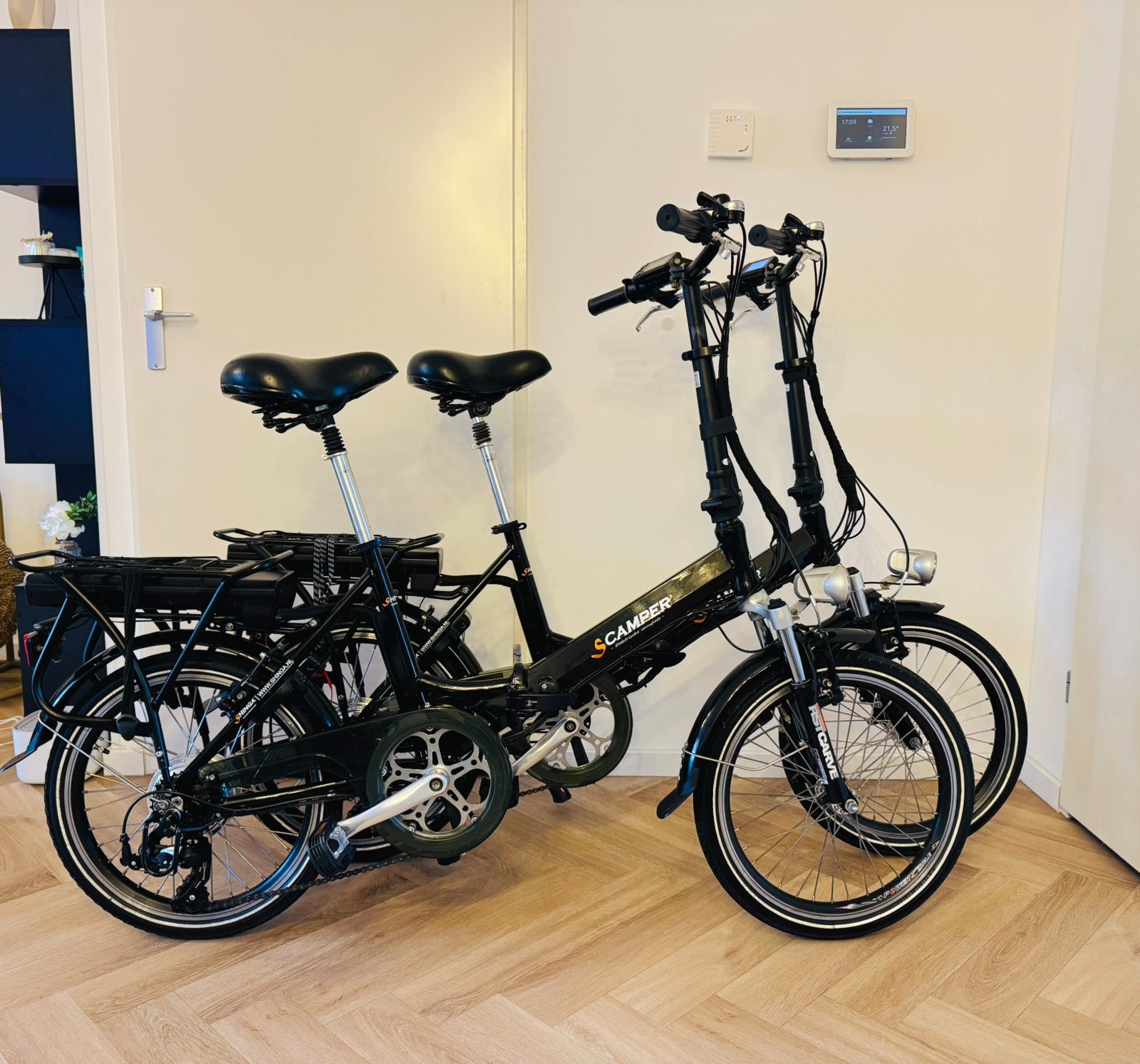 2x nette Lacros Scamper elektrische vouwfietsen, Ophalen, Zo goed als nieuw, 20 inch of meer, Versnellingen