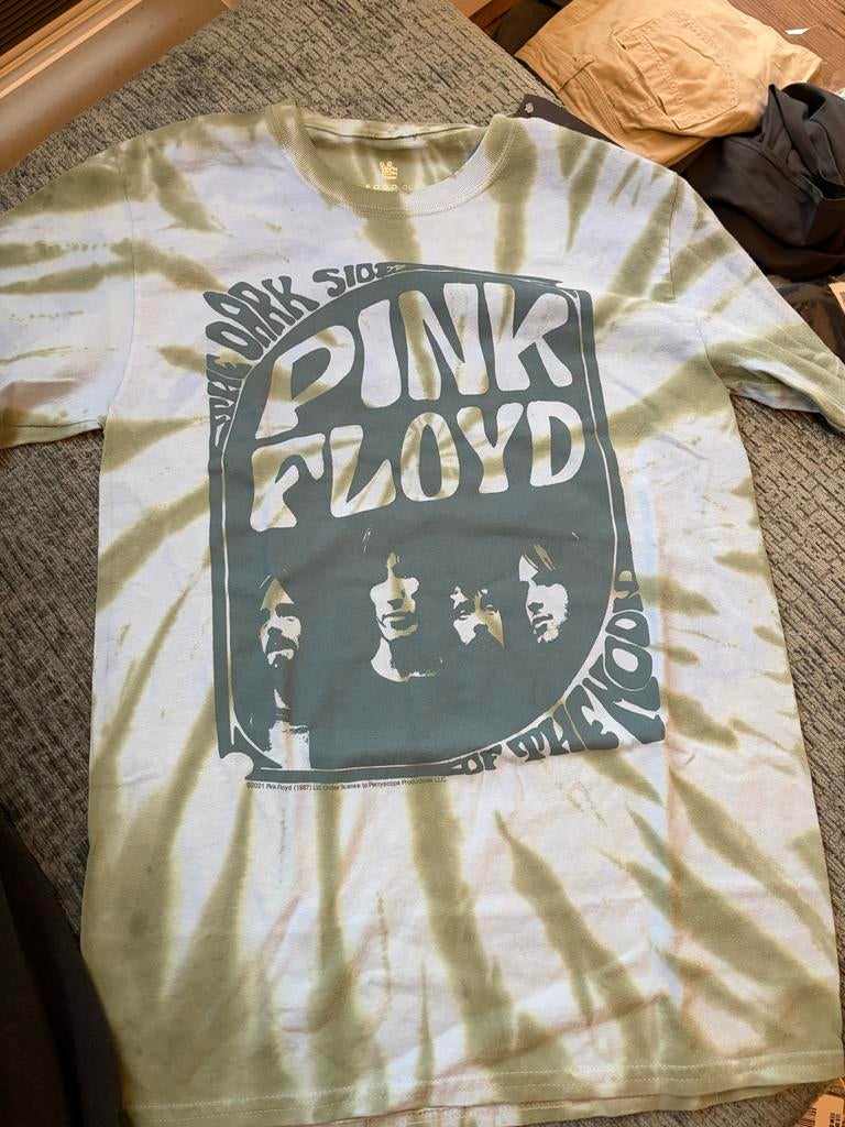 Pink Floyd 'Dark Side of the Moon' Tie-Dye T-shirt, Ophalen of Verzenden, Nieuw, Maat 46 (S) of kleiner, Groen