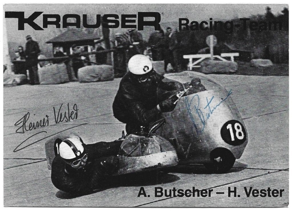 BMW Krauser racing team zijspan combinatie gesigneerd, Verzenden, Zo goed als nieuw, Motoren