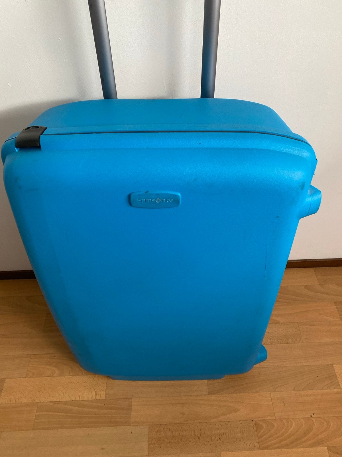Samsonite reiskoffer - Blauw, hard kunststof 50x90x30 cm, Gebruikt, Hard kunststof, Slot, 35 tot 45 cm