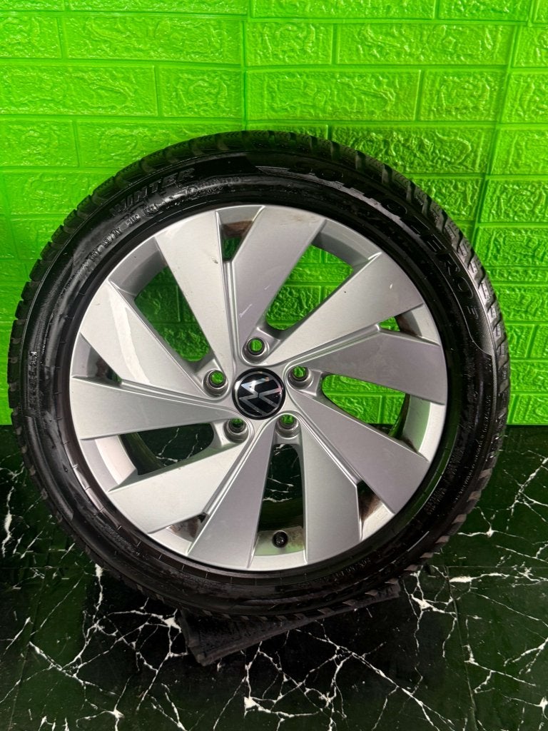 Originele Volkswagen Golf Caddy velgen 17" 5x112 Belmont 7mm, Niet ingevuld, Gebruikt, Banden en Velgen, Niet ingevuld