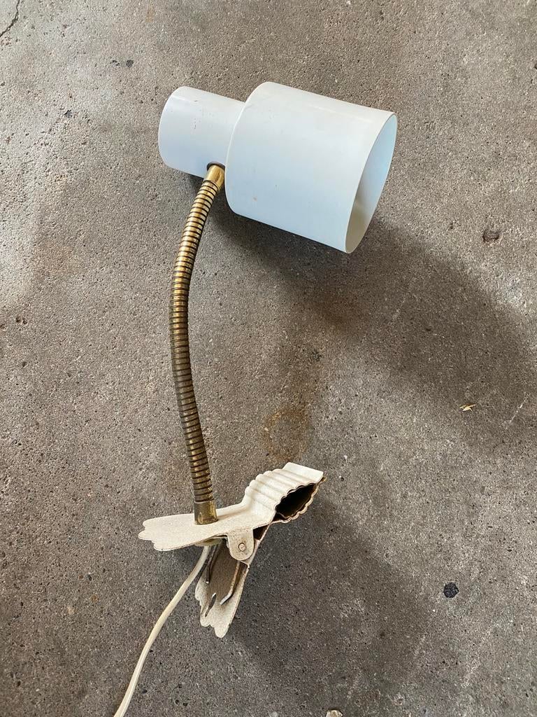 Hala Zeist wit metalen klemspot , jaren 60, Ophalen of Verzenden, Huis en Inrichting