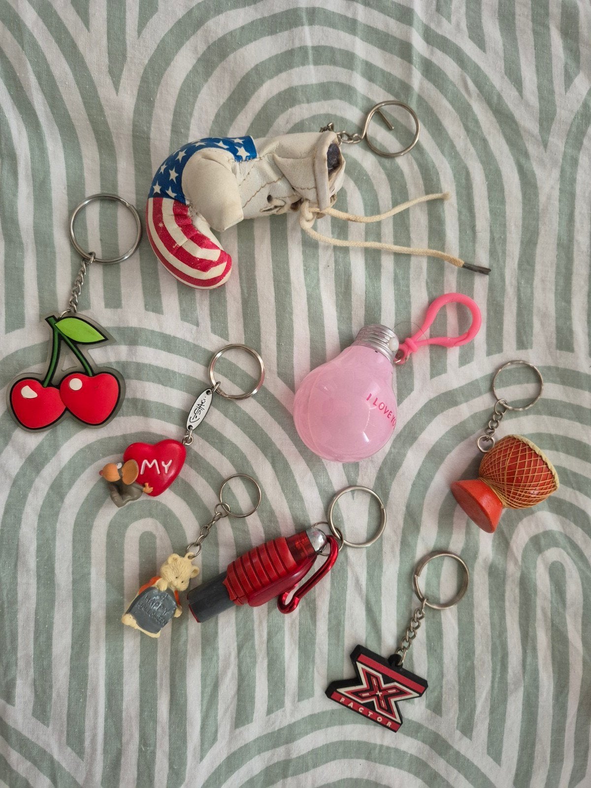 7 sleutelhangers, zo goed als nieuw, Ophalen of Verzenden