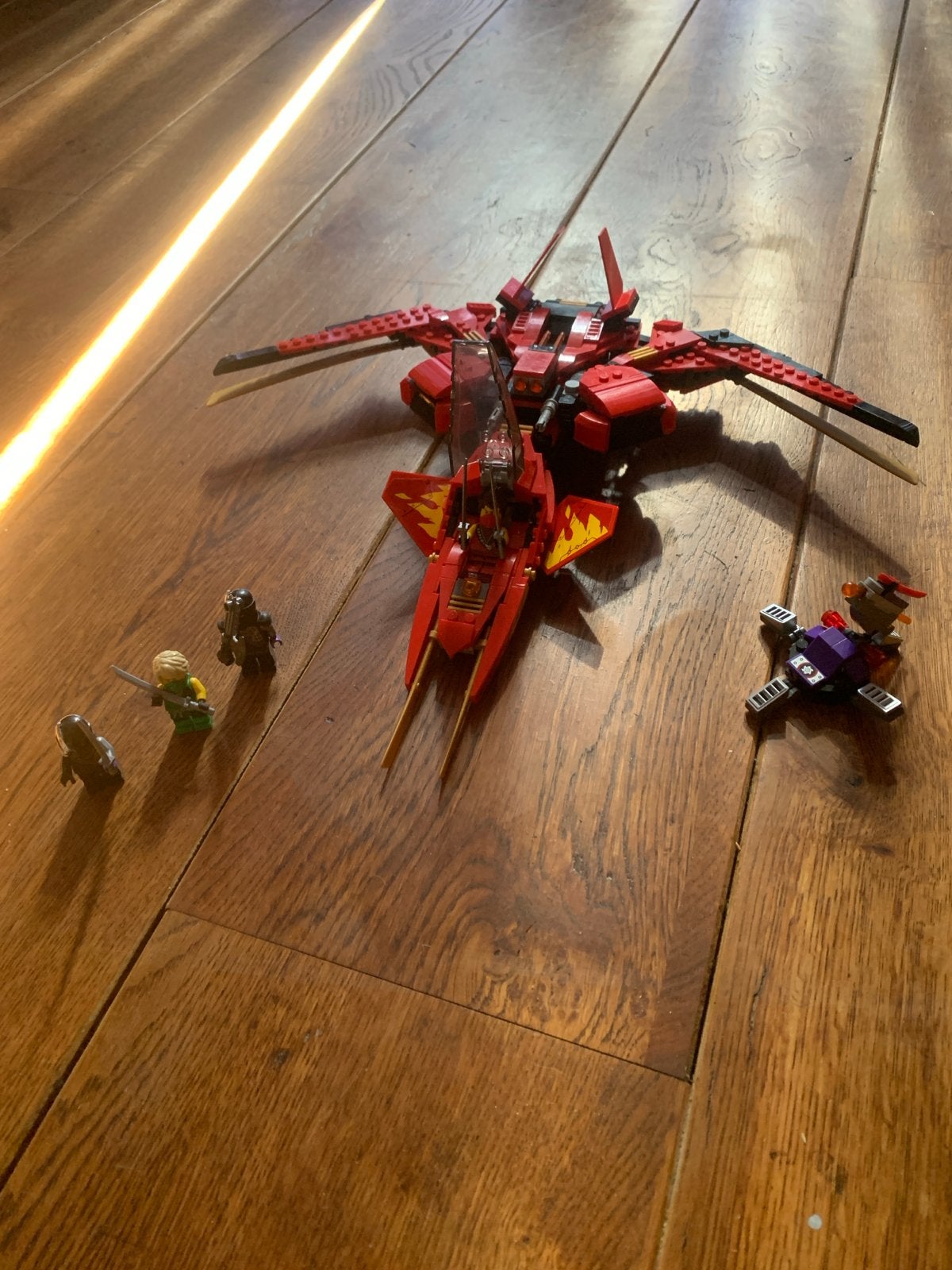 Lego Ninjago Legacy Kai Fighter 71704 met minifiguren, Lego, Ophalen of Verzenden, Zo goed als nieuw, Compleet