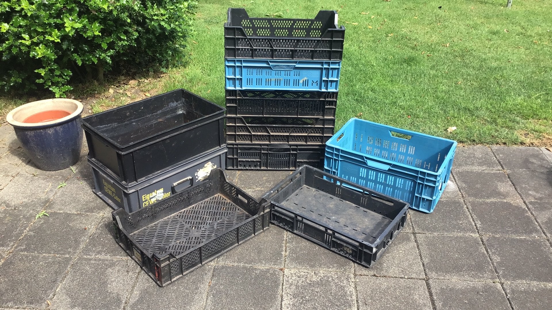 10 x opbergkist - fruitkist - transportkist, Ophalen, 50 tot 100 cm, Zo goed als nieuw, Minder dan 50 cm