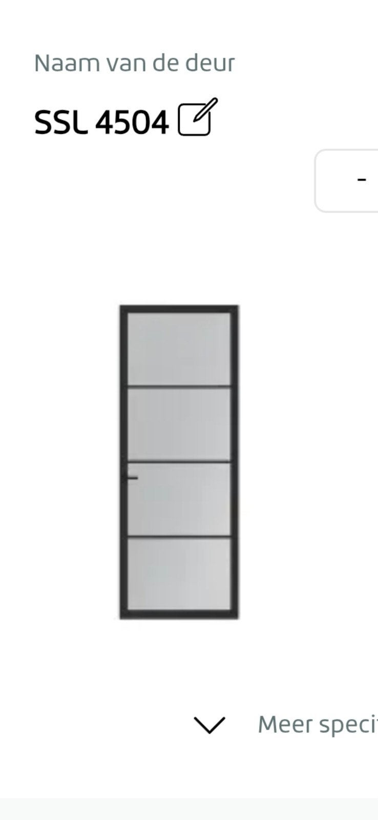 Skantrae Slimline Staallook Binnendeur met Rolslot en Greep, Ophalen, 80 tot 100 cm, Binnendeur, Nieuw