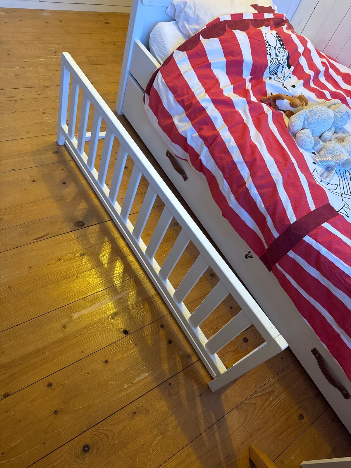 Wit houten bedhekje 120x40cm, Kinderen en Baby's, Ophalen, Gebruikt, Minder dan 140 cm, Minder dan 70 cm