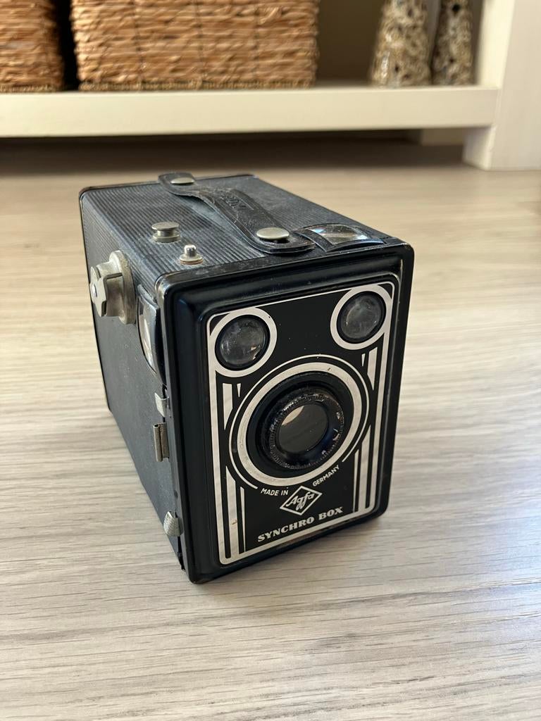 Vintage Agfa-Box camera - Klassieke boxcamera, Audio, Tv en Foto, Fotocamera's Analoog, Ophalen of Verzenden, Gebruikt, Compact