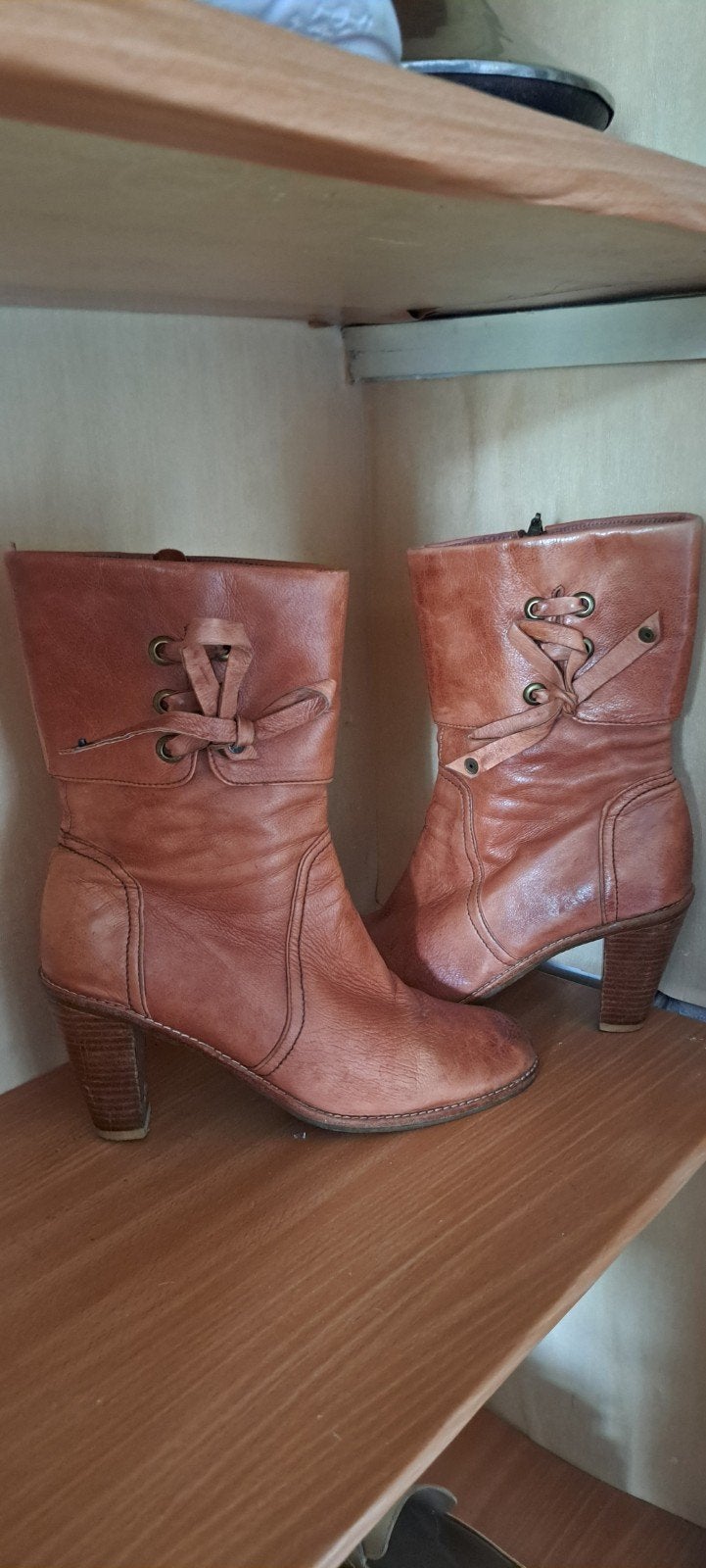 enkel laars, Kleding | Dames, Ophalen of Verzenden, Zo goed als nieuw, Bruin, Lage of Enkellaarzen