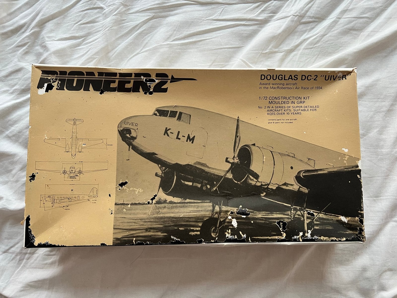 Pioneer 2 Douglas DC-2 "Uiver" modelbouwkit 1:72, Hobby en Vrije tijd, Overige merken, 1:72 tot 1:144, Gebruikt, Ophalen of Verzenden