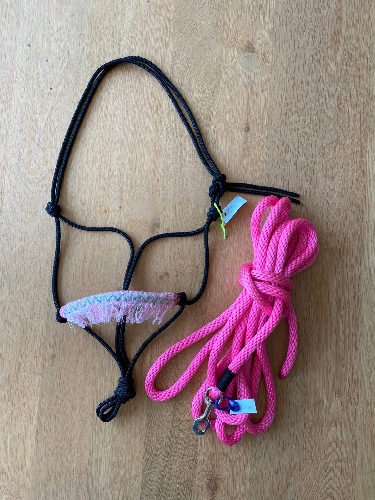 Nieuw: set maat Cob. Touwhalster + leadrope 5,5m, Dieren en Toebehoren, Recreatie, Handgemaakt, Nieuw, Ophalen of Verzenden