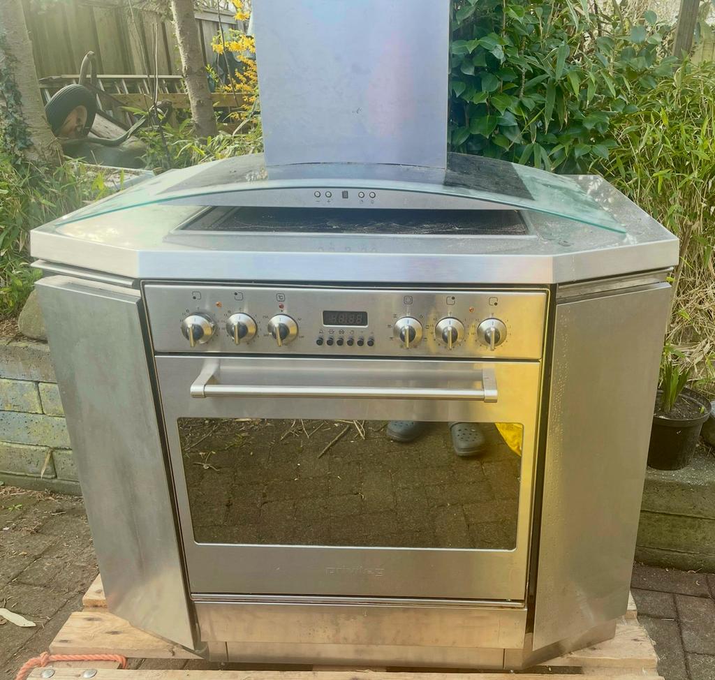 Formuis, oven en afzuigkap, Witgoed en Apparatuur, Ophalen, Gebruikt, 60 cm of meer, 4 kookzones