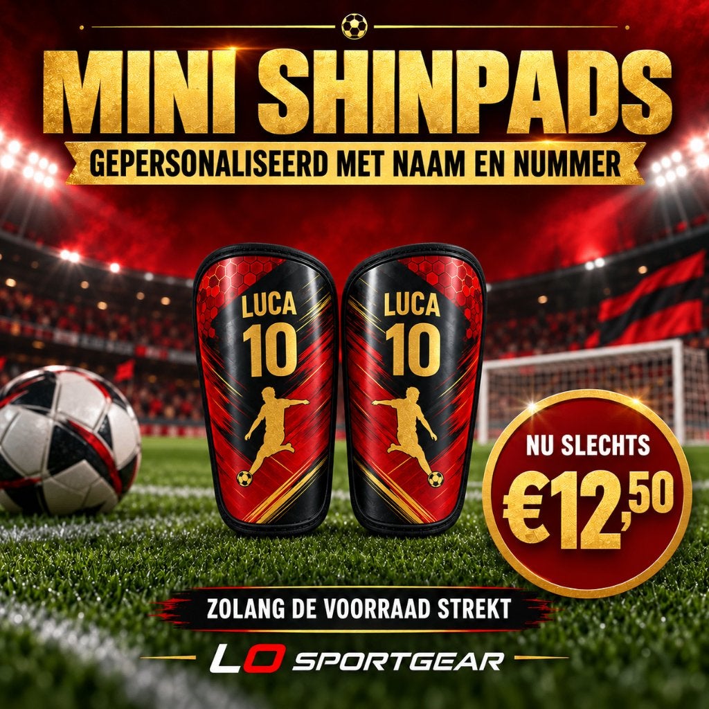 mini scheenbeschermers met naam, logo en rugnummer, Maat XS of kleiner, Ophalen of Verzenden, Nieuw, Clubaccessoires