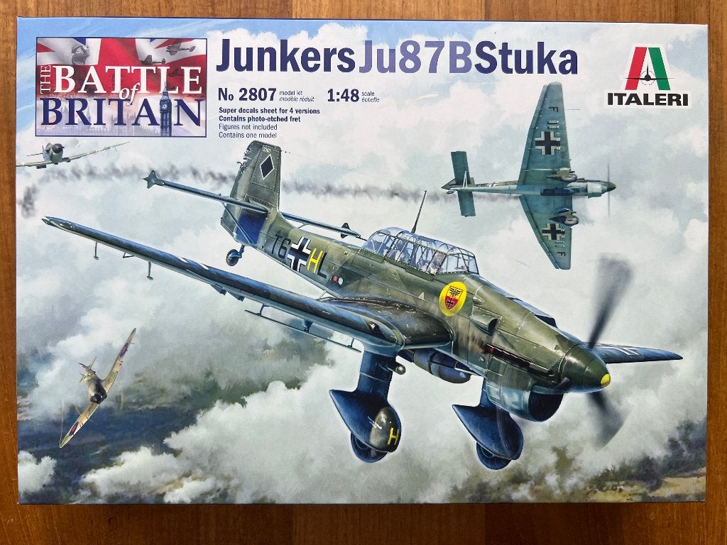 Italeri Junkers Ju 87B Stuka 1:48 bouwpakket - 2807, Italeri, Nieuw, Ophalen of Verzenden, Groter dan 1:72