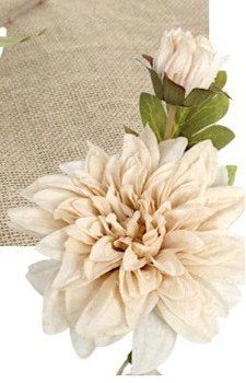 DAHLIA - KUNST - BLOEM & KNOP - 2 KLEUREN, Ophalen of Verzenden, Nieuw