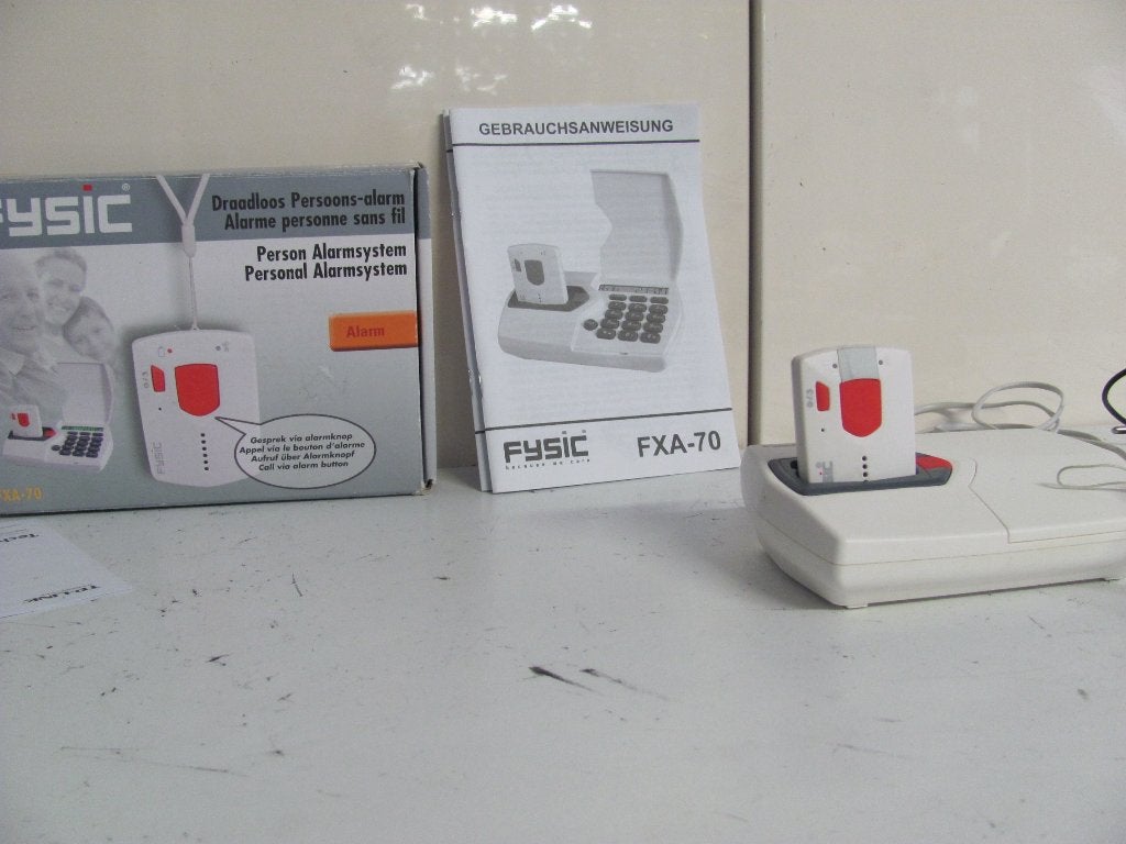 Fysic Draadloos persoons-alarm type :fxa-70, Ophalen of Verzenden, Zo goed als nieuw