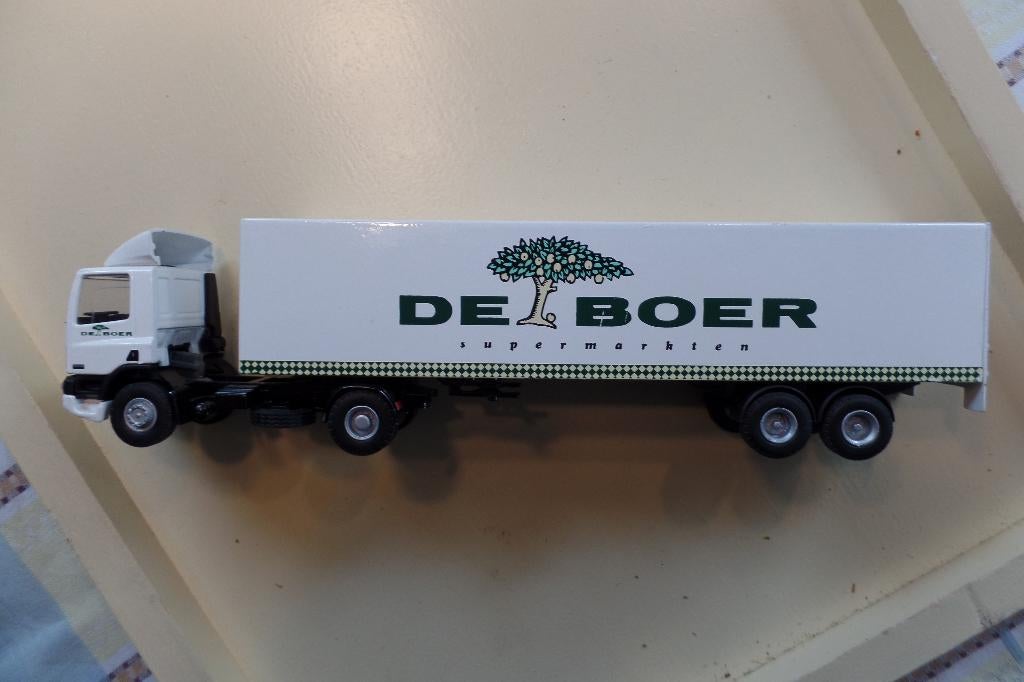 DAF trekker/oplegger De Boer Lion Toys, Verzenden, Gebruikt, Bus of Vrachtwagen, Lion Toys
