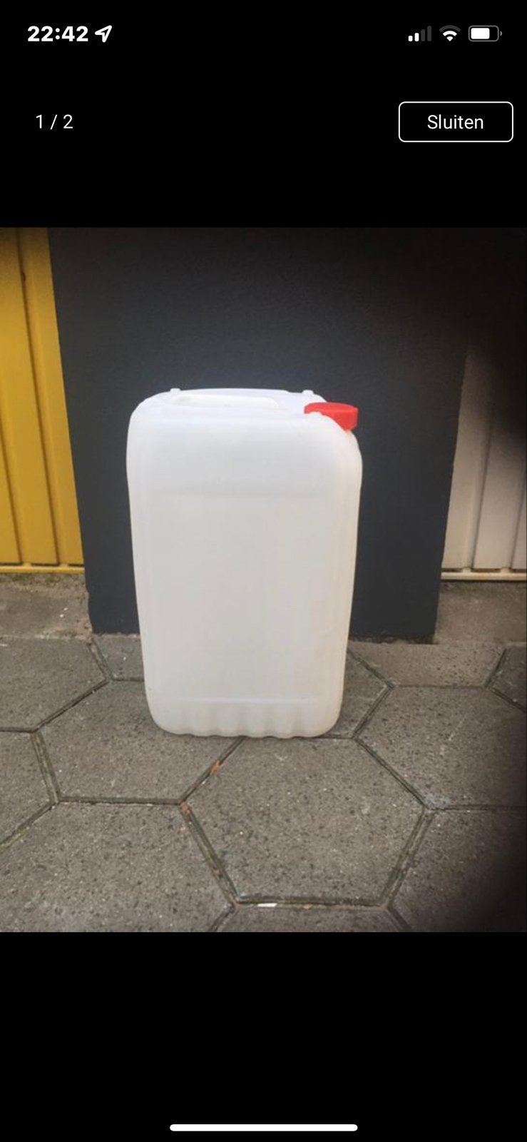 Jerrycans, Minder dan 75 liter, Ophalen of Verzenden, Zo goed als nieuw