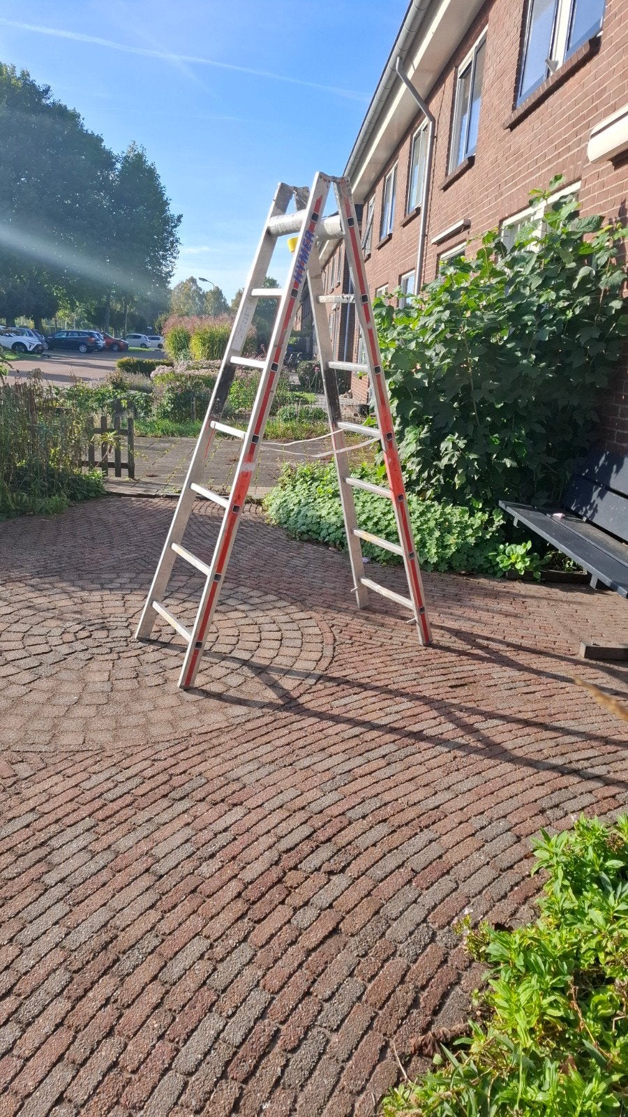 Stevige uitschuifbare ladder - 4 meter of meer, Ophalen, Gebruikt, Ladder, Opvouwbaar of Inschuifbaar