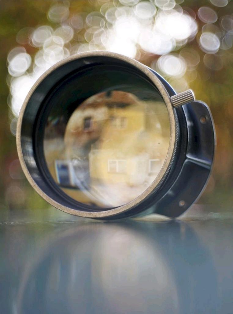 Nette Groot-formaat / Large format Projector lens 400mm f4, Ophalen of Verzenden, Gebruikt, Telelens