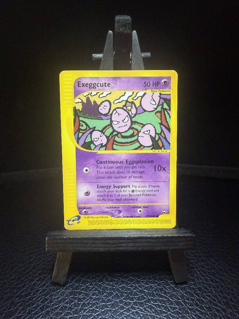 Exeggcute 77/147 EX Aquapolis, Ophalen of Verzenden, Gebruikt, Losse kaart