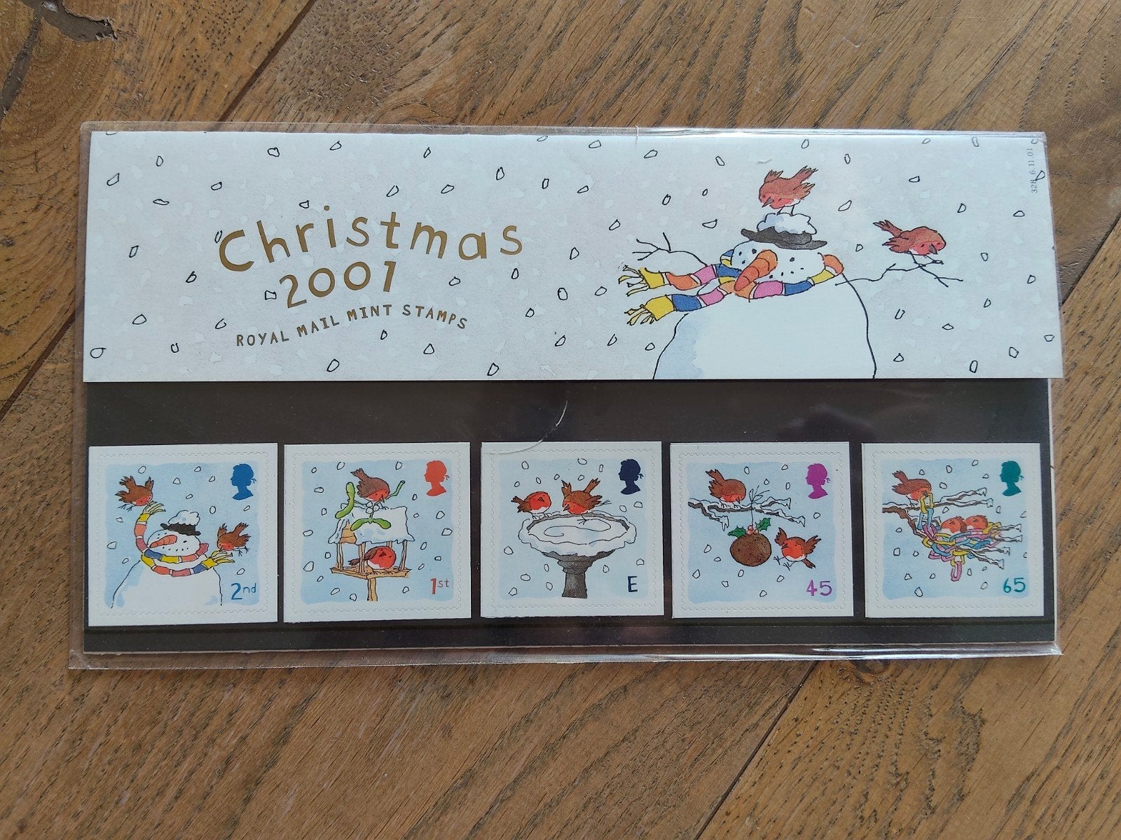Christmas 2001 UK royal mail collectable stamps, Ophalen of Verzenden