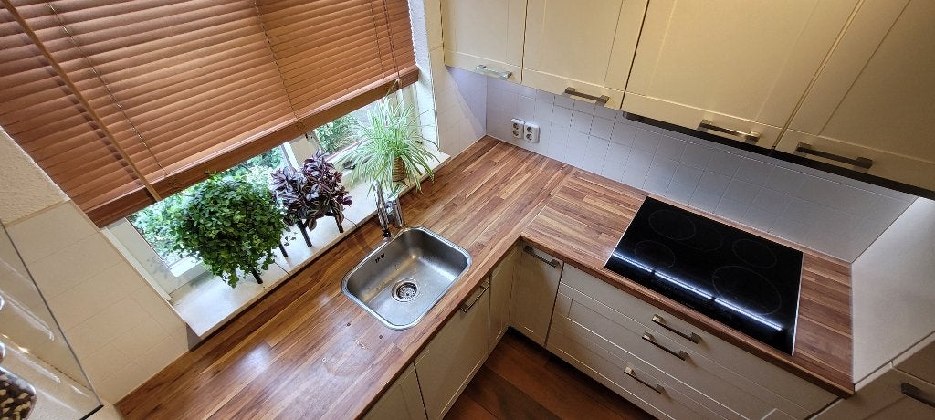 complete keuken incl. alle apparaten die ook allemaal werken, Ophalen, Gebruikt, Hoekkeuken, Hout