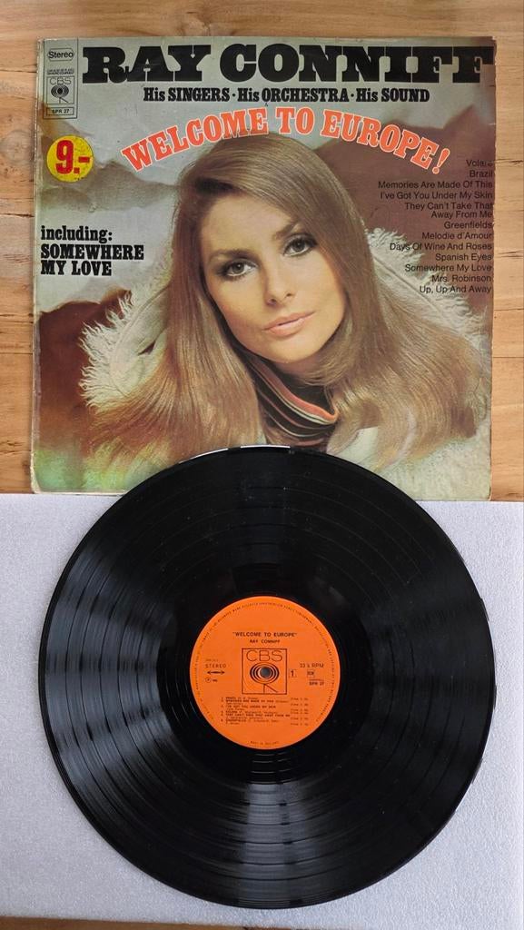 Ray Conniff - Welcome to Europe! LP Vinyl (1969), Ophalen of Verzenden, Gebruikt, 12 inch