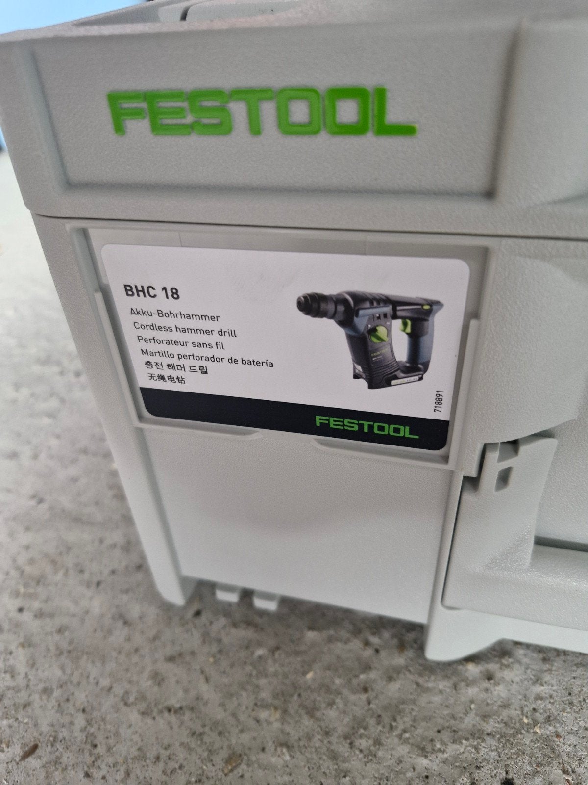 Festool BHC 18 Accu-Boorhamer - nieuw, Ophalen, 600 watt of meer, Boor- en/of Breekhamer, Zo goed als nieuw
