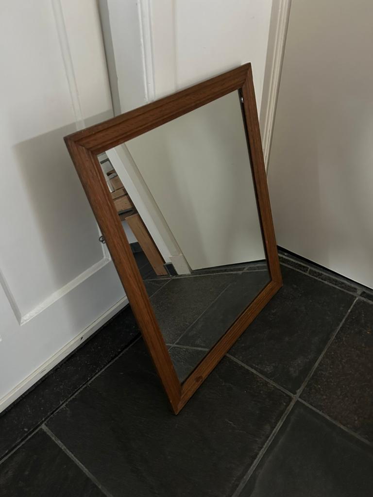 Oude spiegel, Huis en Inrichting, Woonaccessoires | Spiegels, Ophalen, Zo goed als nieuw, Rechthoekig, Minder dan 100 cm