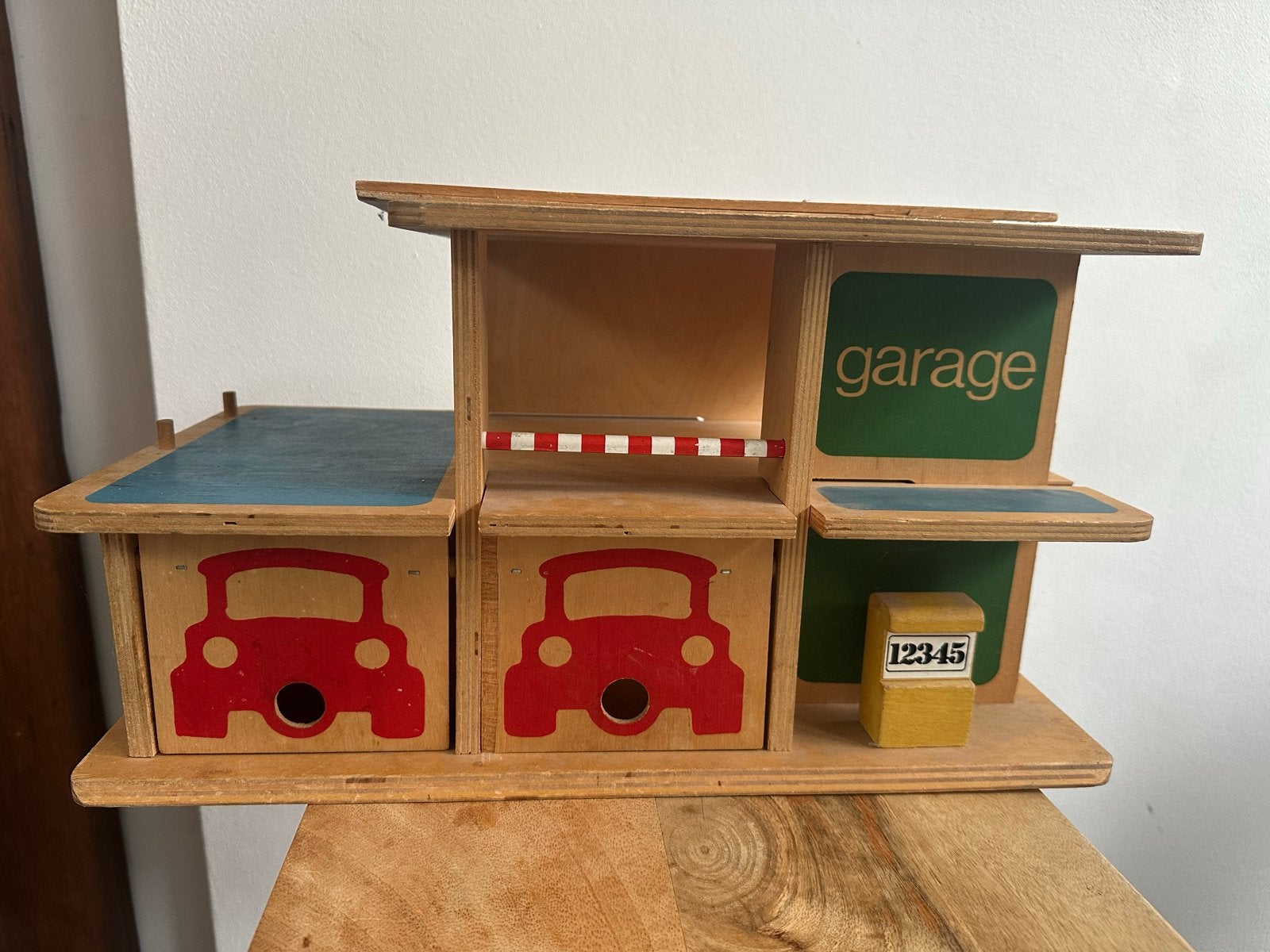 Vintage SIO Garage Houten Speelgoed Made in Holland, Ophalen of Verzenden, Gebruikt, Overige typen