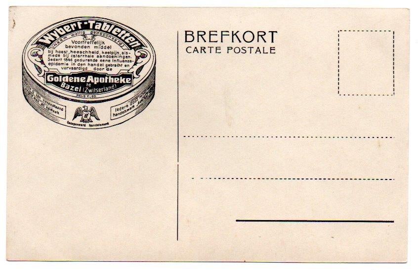 Reclamekaart Wybert Tabletten, Ophalen, 1920 tot 1940, Ongelopen, Overige thema's