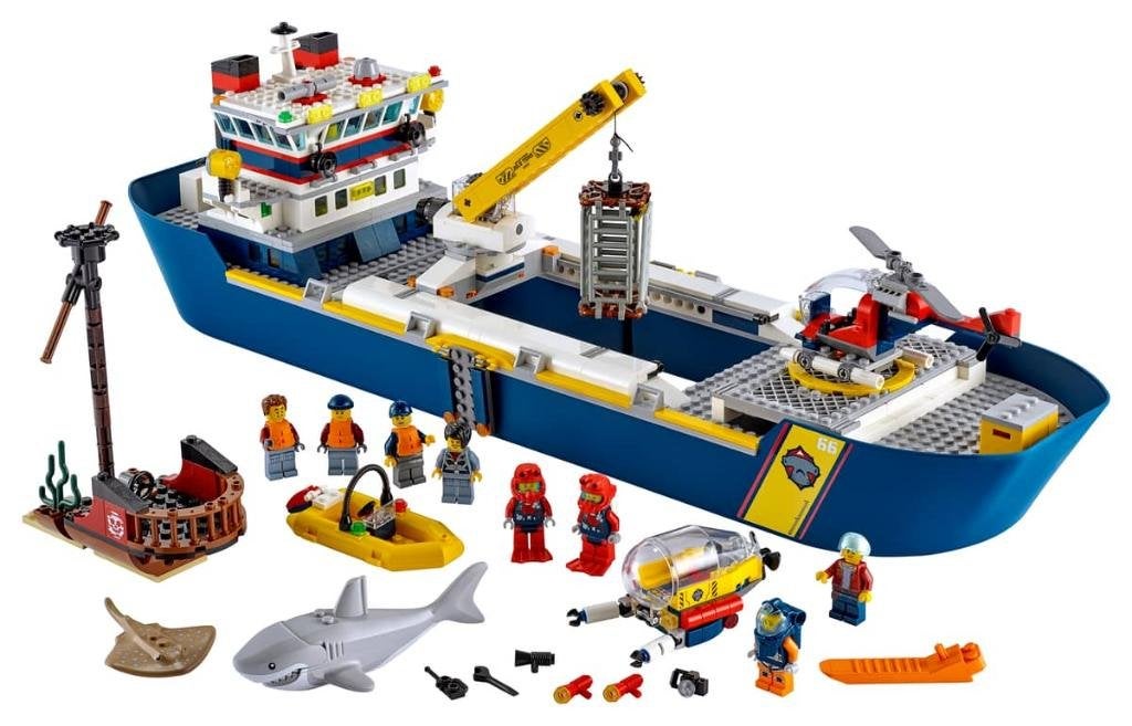 Lego Oceaan Onderzoekschip 60266, Kinderen en Baby's, Speelgoed | Duplo en Lego, City, Lego, Nieuw, Ophalen of Verzenden