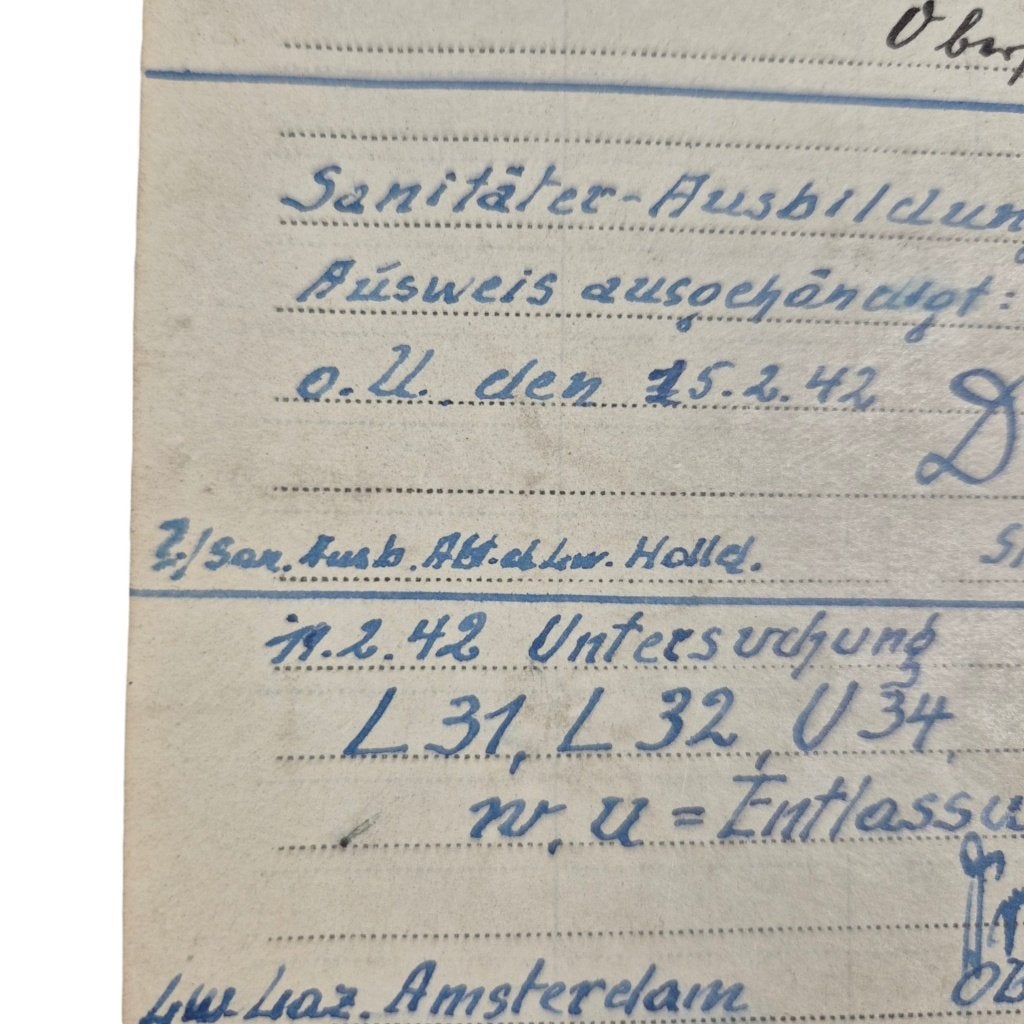 Duitse Luftwaffe Soldbuch Nederland/Amsterdam met foto's, -, -, Ophalen of Verzenden, Duitsland