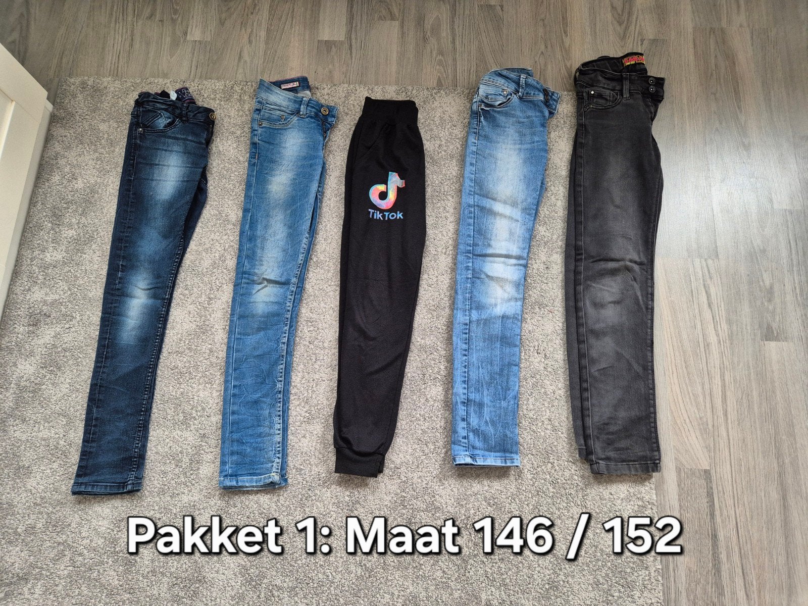 broeken / jeans maat 146 / 152, Broek, Meisje, Ophalen of Verzenden, Zo goed als nieuw
