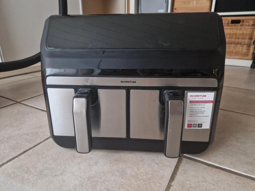 Inventum duo airfryer 2 bakjes in een, Witgoed en Apparatuur, Airfryers, Ophalen, Zo goed als nieuw, Airfryer