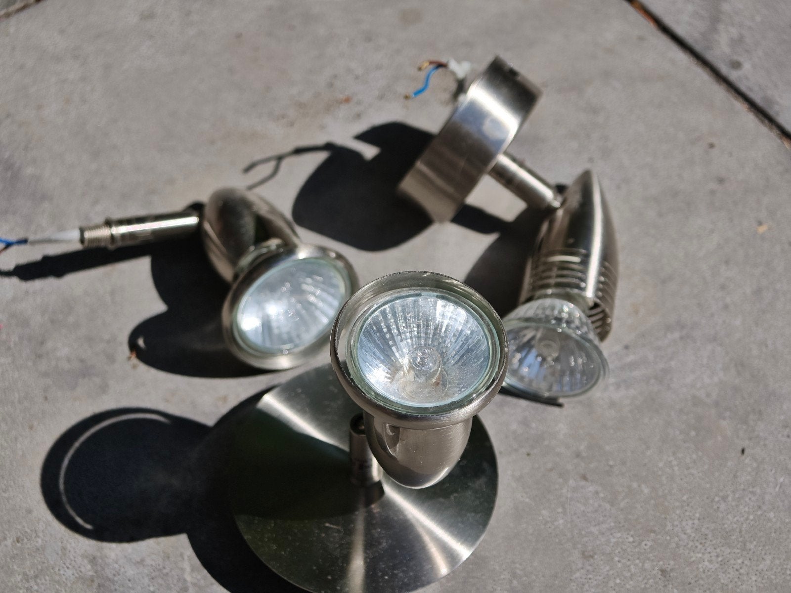 Set van 3 Halogeen Spotjes - Gebruikt, Ophalen, Gebruikt, GU10, Minder dan 10 watt
