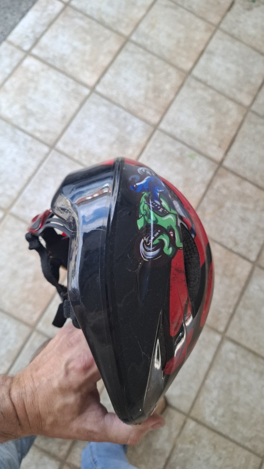 Fietshelm Bell voor kinderen - Zwart/Rood, Ophalen of Verzenden, Gebruikt, Jongen of Meisje, Bell