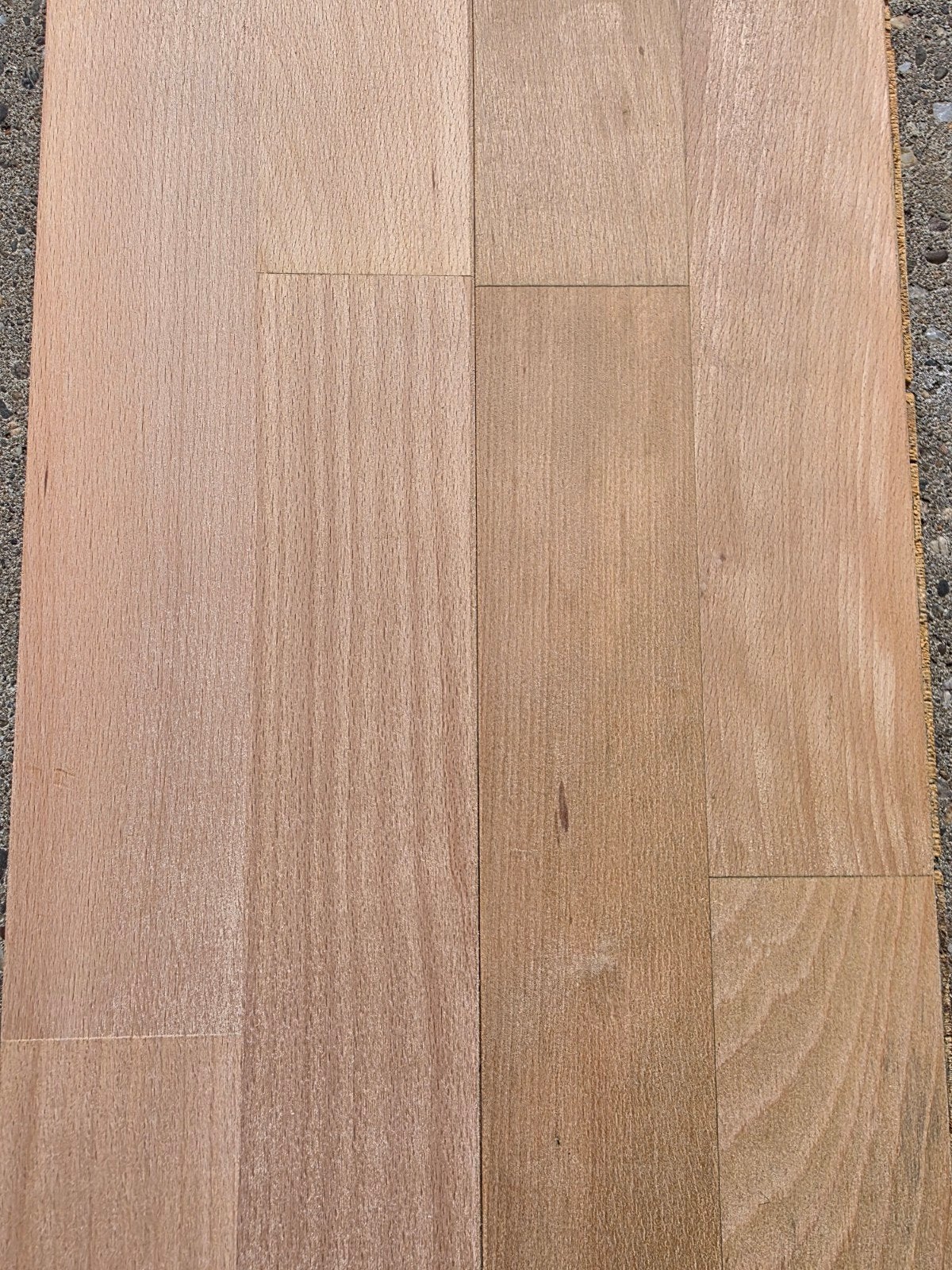 23,8M2 beuken duo-parket vloerdelen #VERNIEUWD#, Parket, Gebruikt, 50 tot 150 cm, Ophalen of Verzenden