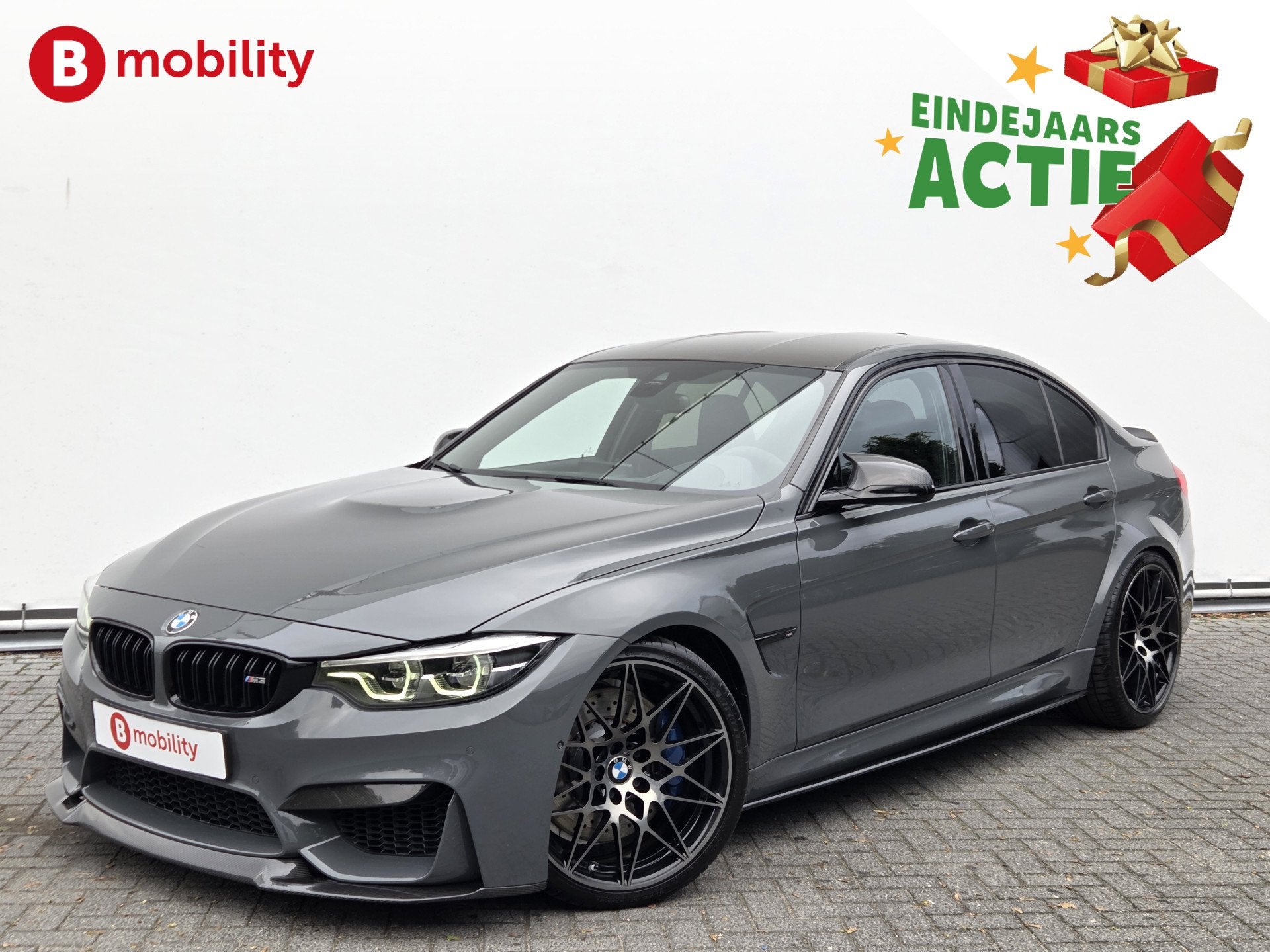 BMW 3 Serie M3 Competition DCTA M-Drivers Package 'Grigio Te, Auto's, Automaat, Verwarmde buitenspiegels, Achterwielaandrijving