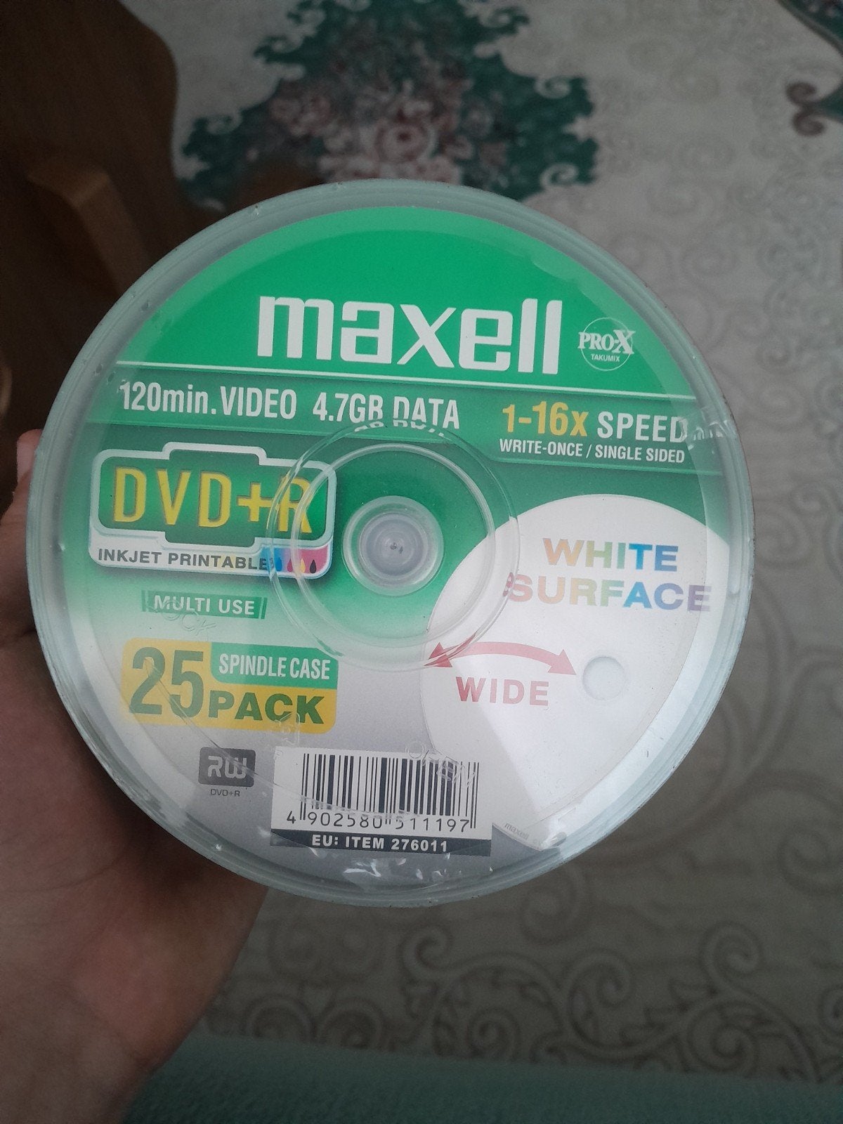 Maxell DVD+R 4.7GB 1-16x Speed Spindel 25 stuks CD DVD, Op spindel, Nieuw, Ophalen of Verzenden, Dvd