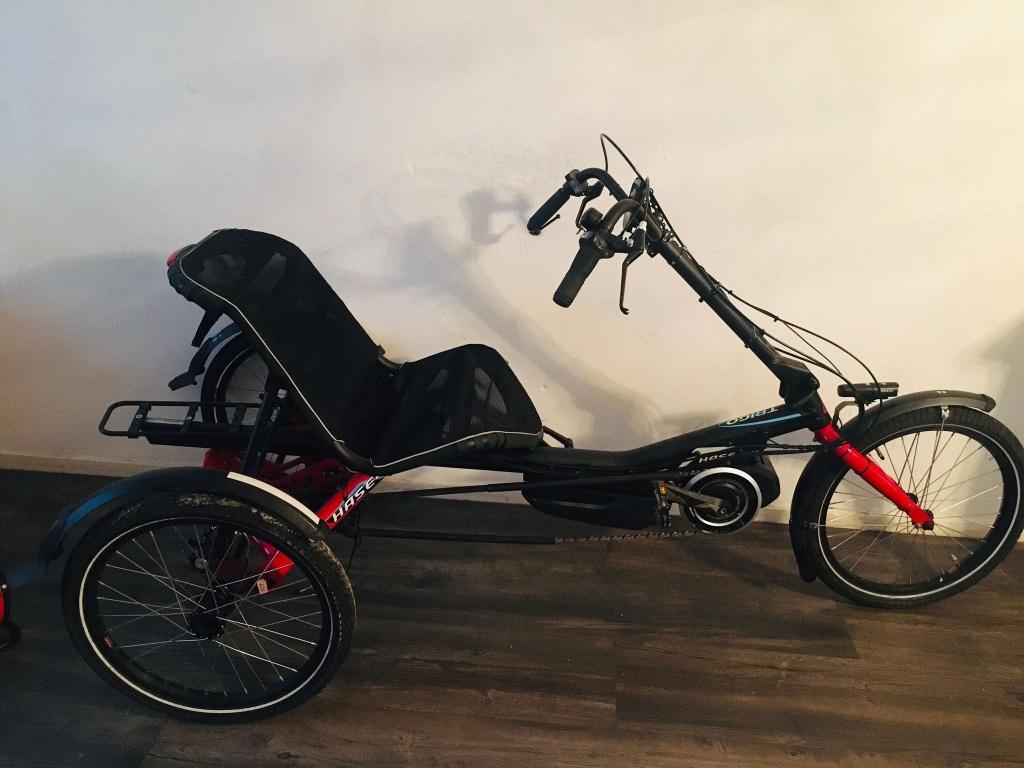 Hase Trigo Up Electrische Ligfiets te koop, Fietsen en Brommers, Ophalen of Verzenden, Zo goed als nieuw