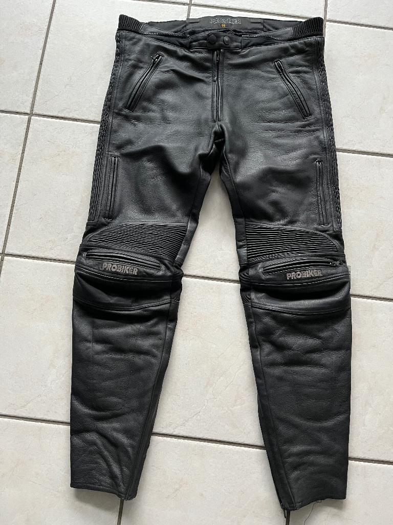 probiker leren motorbroek. maat 56, Motoren, Ophalen, Broek | leer, Heren, Probiker